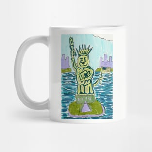 Statue of Kitty Liberty Mug